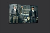 Blackarts - Schilderij - Peaky Blinders Car Plexiglas+forex Top Kwaliteit - Multicolor - 60 X 90 Cm