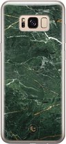 Hoesje geschikt voor Samsung Galaxy S8 - Marble jade green - Soft Case - TPU - Marmer - Groen - ELLECHIQ