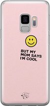 Samsung Galaxy S9 siliconen hoesje - I'm cool quote - Soft Case Telefoonhoesje - Roze - Tekst