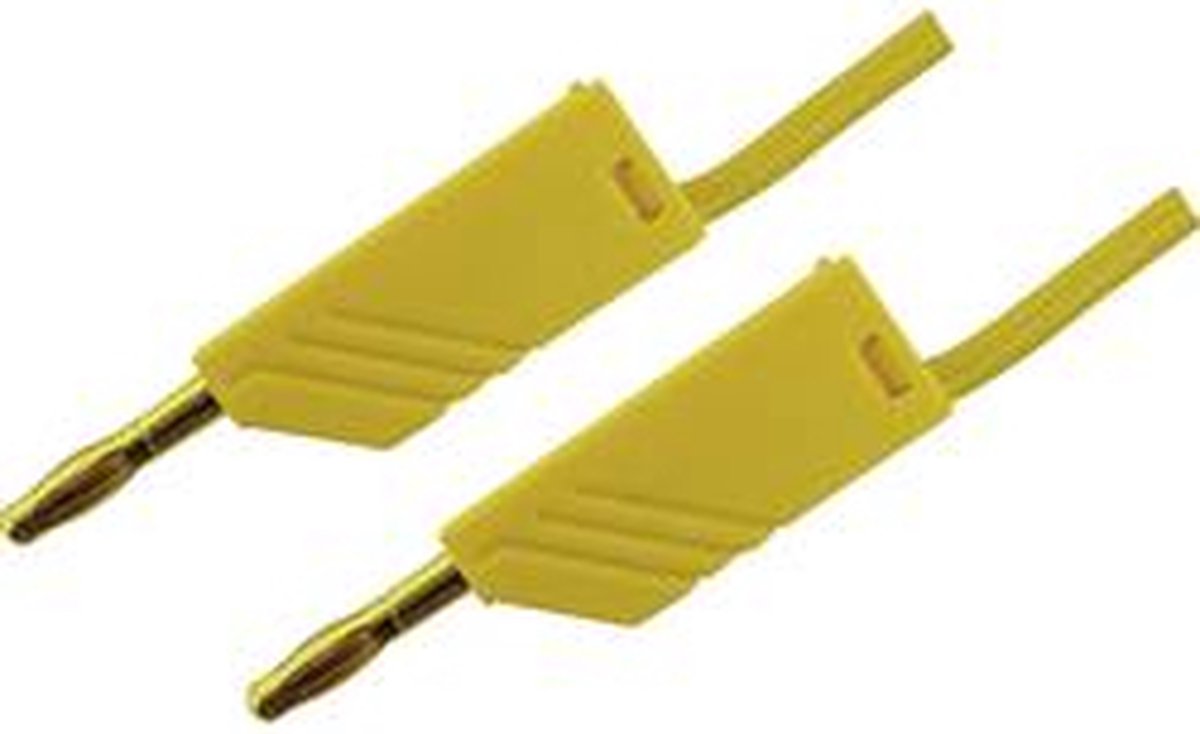 Hirschmann Test & Measurement MLN 50/2,5 GE Meetsnoer Banaanstekker 4 mm Banaanstekker 4 mm 0.50 m Geel 1 stuk(s)