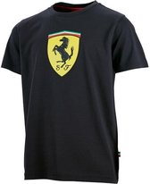Scuderia Ferrari Kids Scudetto T-Shirt Black- 92
