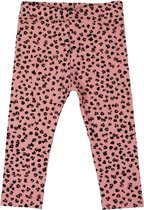 R Rebels | Katoenen baby legging | Roze Panterprint | Maat 68