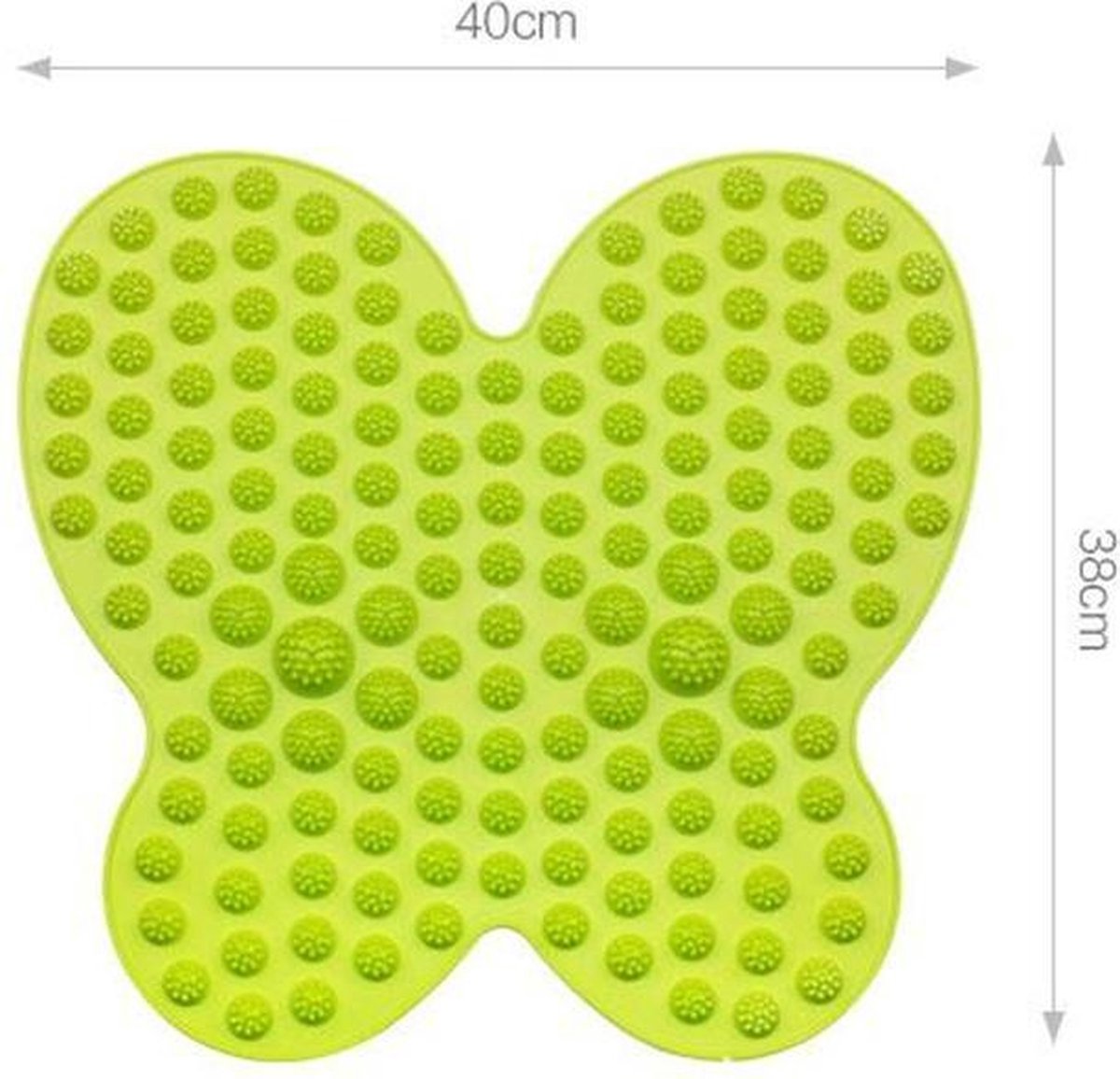 Goedkoopste De Vlinder Spijkermat Voeten - Acupressuur Mat - Massage & Ontspanning - Stress verlagend - Groen