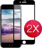 2X Screen protector - Tempered glass - Full Cover - screenprotector geschikt voor iPhone 7 Plus - Glasplaatje voor telefoon - Screen cover - 2 PACK