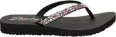 Skechers Meditation Shine Away slippers zwart - Maat 40