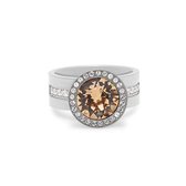 Melano Twisted One Step Closer ring set - dames - zilverkleurig - maat 64