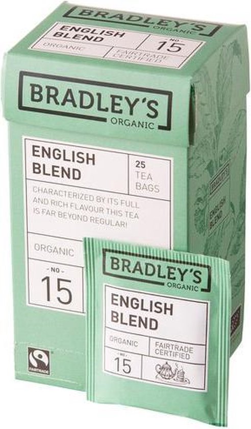 Bradley's thee Organic English Blend n.15 100 x 2 gram