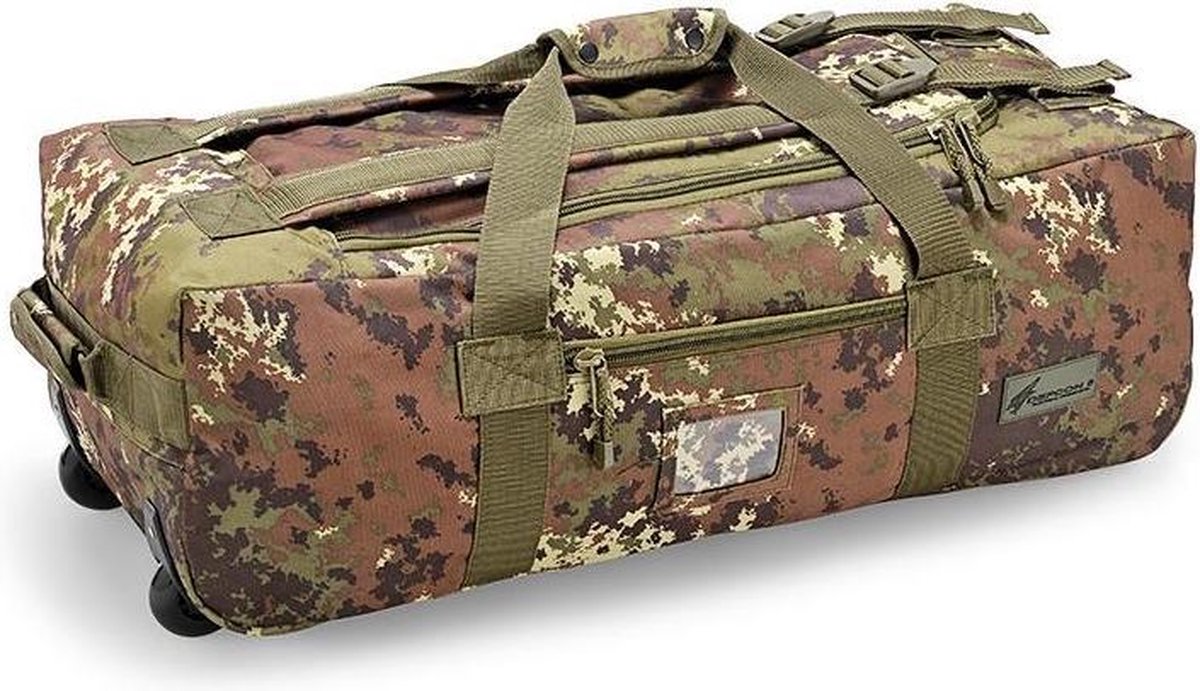 Defcon 5 reistas Trolley Travel Bag met schouderbanden - 70 liter - Camo