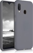 kwmobile telefoonhoesje voor Samsung Galaxy A20e - Hoesje voor smartphone - Back cover in steengrijs