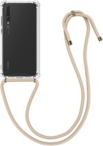 kwmobile telefoonhoesje compatibel met Huawei P20 Pro - Hoesje met koord - Back cover in goud
