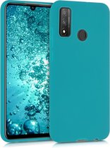 kwmobile telefoonhoesje voor Huawei P Smart (2020) - Hoesje voor smartphone - Back cover in mat petrol