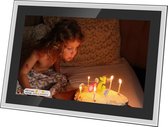 Kiki&Co Digitale Wifi Fotolijst FullHD - Randloos Glas - 10.1 inch - Frameo app - Fotokader