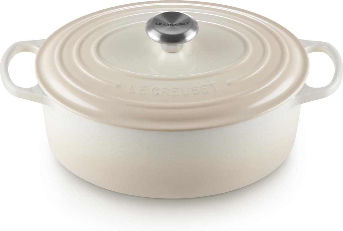 Le Creuset Ovale Braadpan 29cm 4,7L Meringue