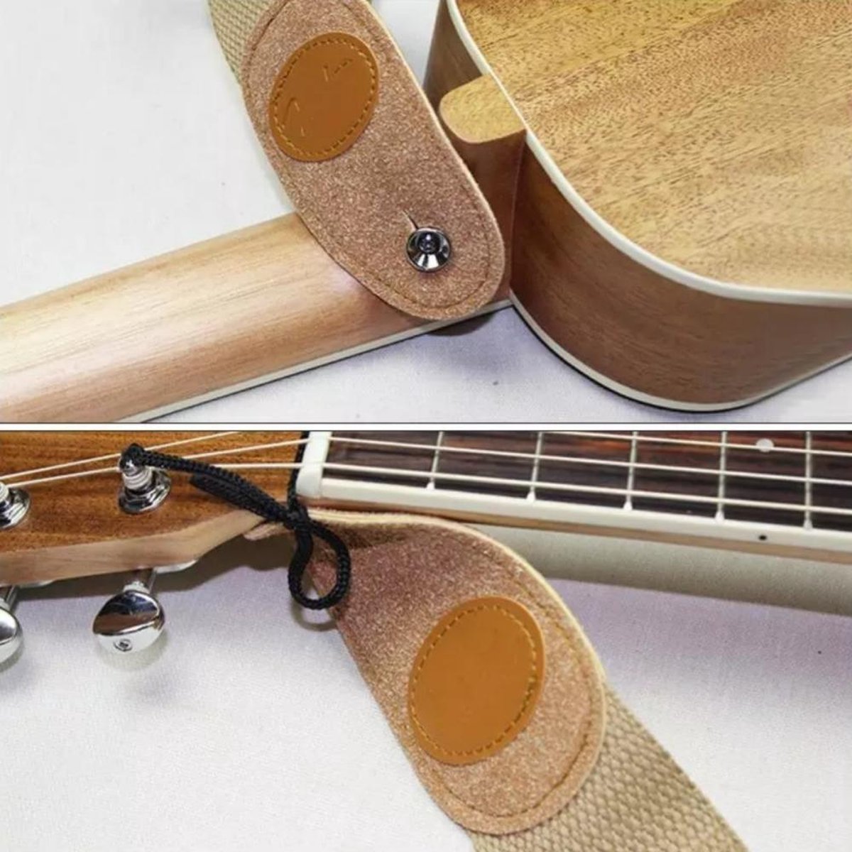 LM Straps FF-18BK Metallic Retro Gitaarband