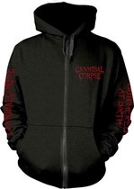 Cannibal Corpse Vest met capuchon -XL- BUTCHERED AT BIRTH (EXPLICIT) Zwart