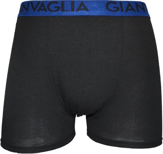 Gianvaglia Boxershort effen in zwart/blauw - XL SIZE