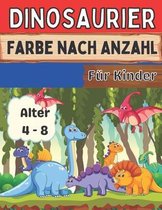 Dinosaurier Farbe nach Anzahl fur Kinder Alter 4 - 8