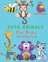 Cute Animals For Kids Coloring Book