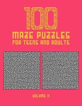 100 Maze Puzzles for Teens and Adults