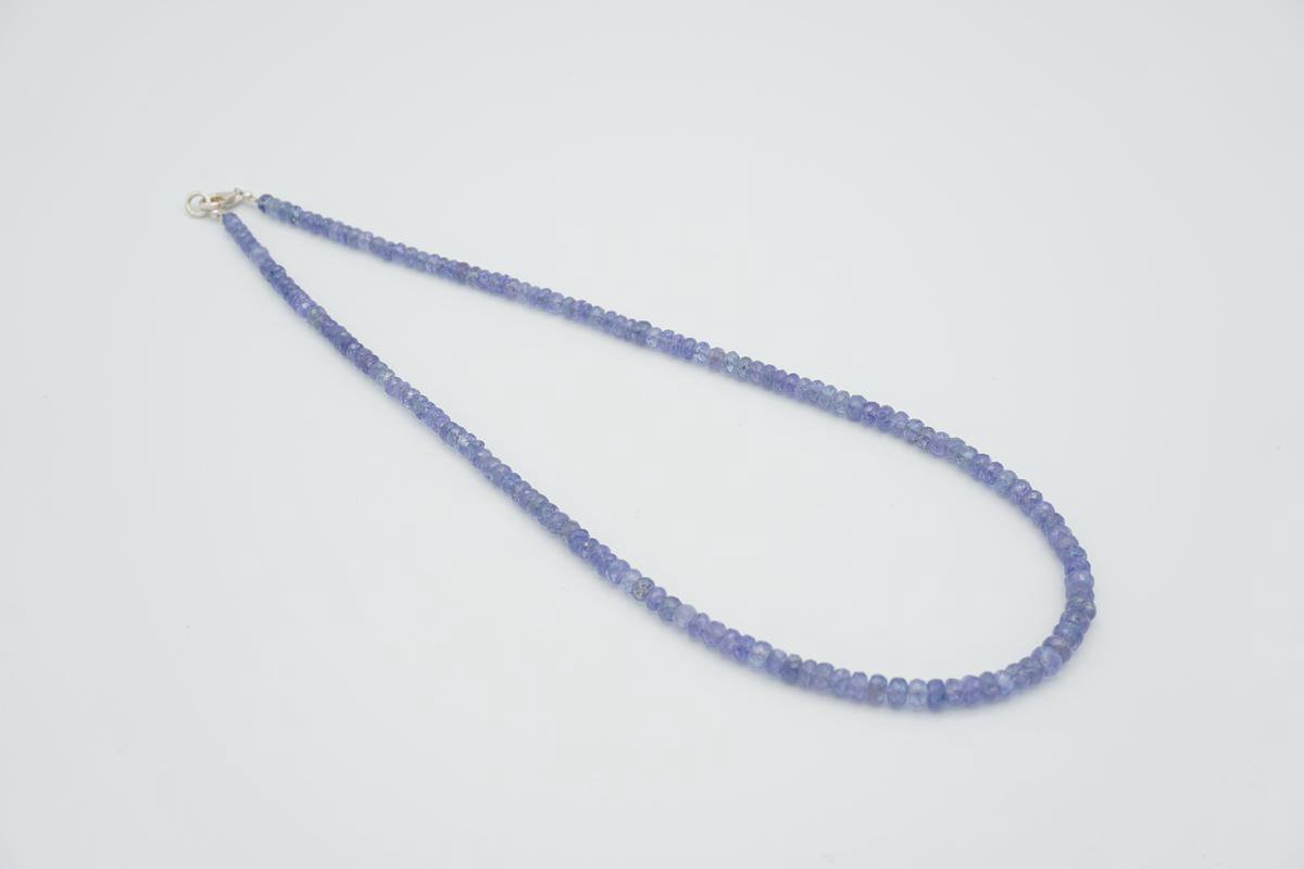 Gefacetteerd Tanzaniet collier