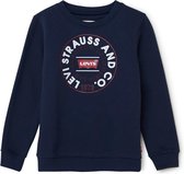 Levi's Sweater met frontprint en logo - Blauw - Maat 164