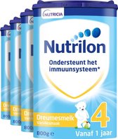 Nutrilon Dreumesmelk Vanille 4 - Flesvoeding vanaf 1 jaar - 4 x 800 gram