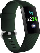 YONO Fitbit Charge 4 Bandje – Charge 3 – Siliconen – Groen – Small