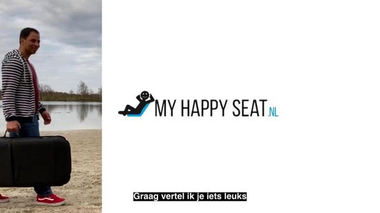 HAPPY DAYS Klapkruk | Draagbaar, Tot 280 Kg | Met Zitkussen | Voor Camping, Picknick, Strand & Thuis