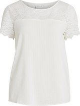 VILA VILOVIE S/S LACE TOP/SU - NOOS Dames Top - Maat 36