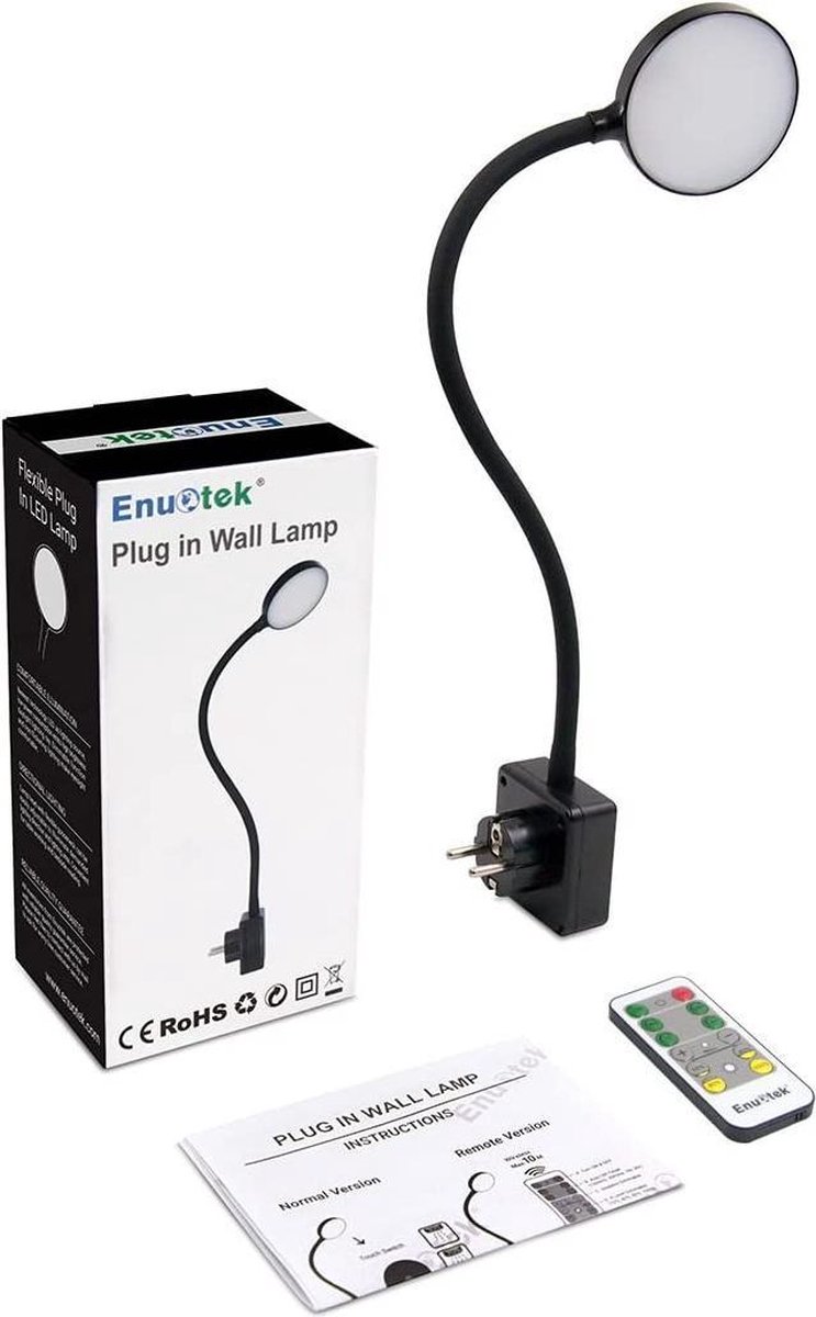 Je Huis Magnetische LED Wandlamp - Oplaadbare 360° Leeslamp Met Touch En Afstandsbediening Dimbaar Nachtlampje Voor Kast En Slaapkamer