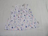 wiplala , kleedje , jurk , wit met druppel in rose en blauw  6 maand 68