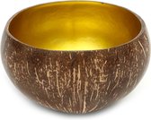 Bazar Bizar De Coco Food Kom - Naturel Goud - Set van 2 kommen