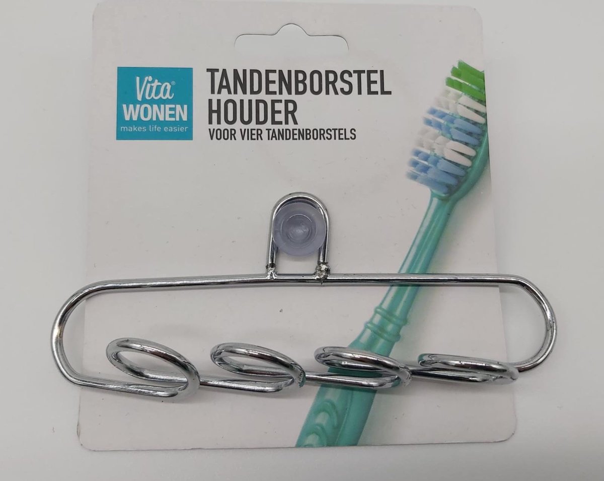Tandenborstelhouder - Zelfklevend - scheermes houder - organizer badkamer - muurhouder voor tandenborstel - wandmontage zonder boren