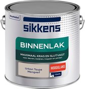 Sikkens Binnenlak - Verf - Hoogglans - Mengkleur - Urban Taupe - 2,5 liter