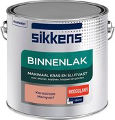 Sikkens Binnenlak - Verf - Hoogglans - Mengkleur - Koraalroze - 2,5 liter