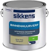 Sikkens - Binnenmuurverf - Muurverf - Mengkleur - Olive Tree - 2,5 Liter