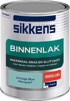 Sikkens Binnenlak - Verf - Hoogglans - Mengkleur - Vintage Blue - 1 liter