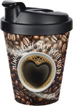 Titiz coffee to go 400 ml - koffie of theebeker voor onderweg met sluitklepje