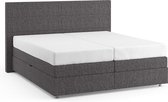 Miodormio opbergboxspring Florence vlak met Bianco matras - 180 x 210 cm - antraciet