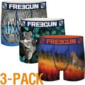Freegun microvezel | MAAT M | 3-pack heren boxershorts | Wild animals