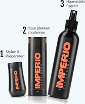 IMPERIO Starterskit: Volumepoeder + Haarvezels Donkerbruin + Fixeerspray