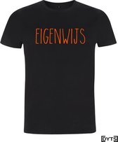 T-shirt | Karaktereigenschappen | Eigenwijs04 - fluor orange, L, Heren