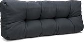 Palletkussen Basic comfort rugdeel grijs 120x40x10/20cm