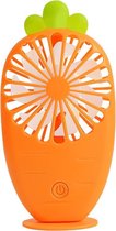 USB-oplaadventilator Creative Radish Night Light Pocket Mini Fan (oranje)
