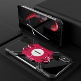 Hero Series Rugged Armor Metal beschermhoes voor iPhone XS Max (zwart rood)