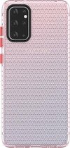 Voor Galaxy S20 Ultra Honeycomb Shockproof TPU Case (roze)