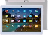 4G telefoongesprek tablet, 10,1 inch 2,5D, 2GB + 32GB, Android 7.0 MTK6737 Quad Core 1,3 GHz, Dual SIM, GPS, OTG, met lederen tas (zilver)