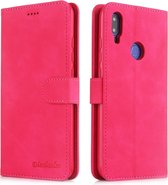 Voor Xiaomi Redmi Note 7 / Note 7 Pro Diaobaolee Pure Fresh Texture Horizontale Flip Leather Case, met houder & kaartsleuf & portemonnee & fotolijst (rood)