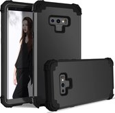 Shockproof 3 in 1 No Gap in the Middle Silicone + PC Case voor Galaxy Note9 (zwart)