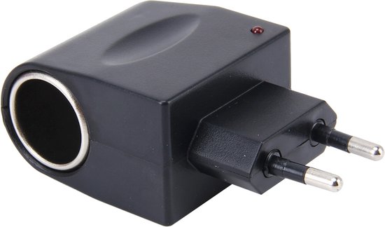 Foto: 6w voertuigvermogen omvormers 220v ac dc naar 12v dc met sigarettenaanstekeraansluiting adapter converter voertuig versterker vermogen dc 12v 500ma eu plug 